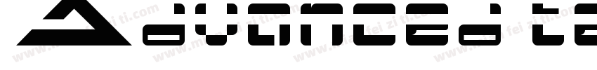 Advanced technology字体转换